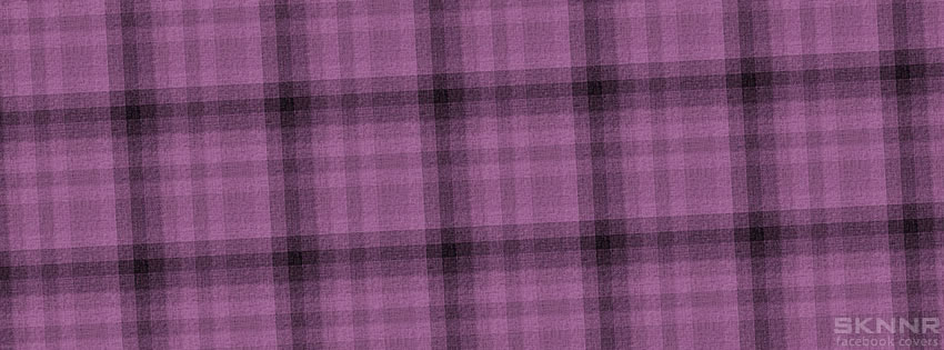 Purple Plaid Facebook Cover